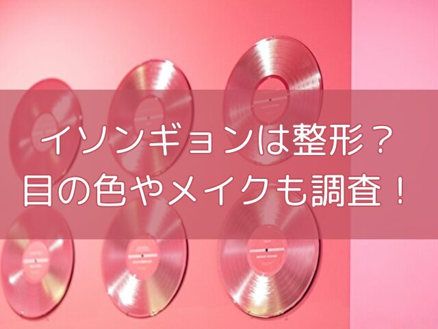 イソンギョン　整形