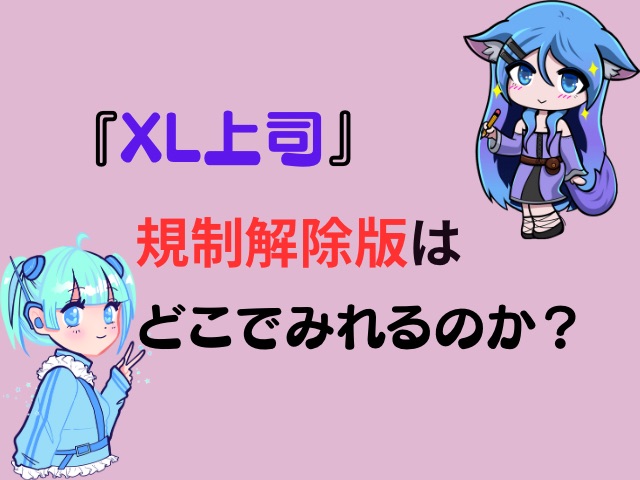 XL上司　規制解除版　どこで見れる