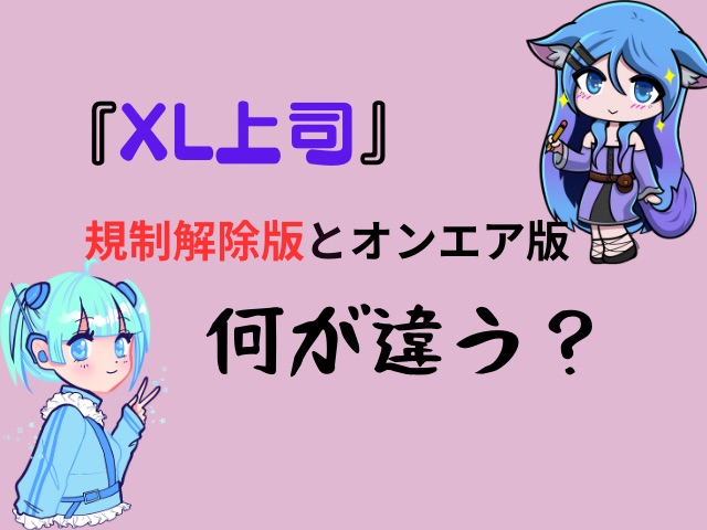 XL上司　規制解除版　どこで見れる