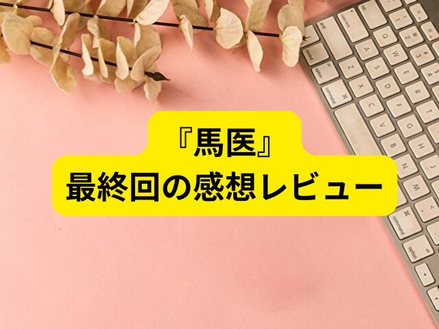 馬医 最終回あらすじ