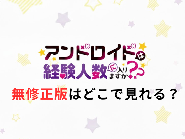 アンドロイドは経験人数に入りますか？ 無修正版